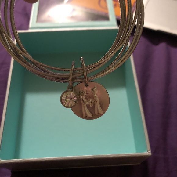 Gemini silver bangles - Picture 3 of 4